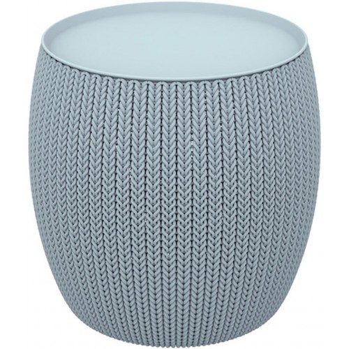 KETER KNIT Stolik ze schowkiem, 40,6 x 40,6 x 41,4 cm, niebieski 17203083
