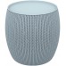 KETER KNIT Stolik ze schowkiem, 40,6 x 40,6 x 41,4 cm, niebieski 17203083