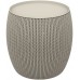 KETER KNIT Stolik ze schowkiem, 40,6 x 40,6 x 41,4 cm, piaskowy 17203083