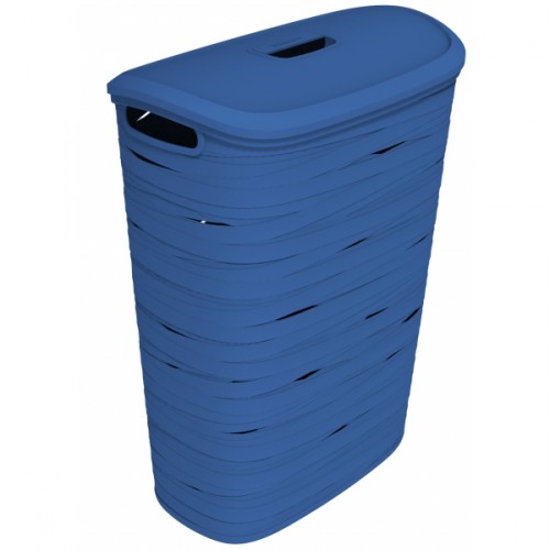 CURVER Kosz na pranie RIBBON, 46 x 27 x 59 cm, 49 l, niebieski 00746-X08