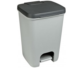 CURVER ESSENTIALS 20L Kosz na śmieci z pedałem, antracyt/szary 00759-686