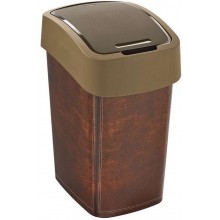 CURVER FLIP BIN LEATHER 25L Kosz na śmieci 47 x 26 x 34 cm brązowy 02171-L13