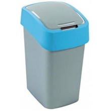 CURVER FLIP BIN 10L Kosz na śmieci 35 x 18,9 x 23,5 cm srebrny/niebieski 02170-734