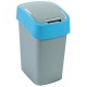 CURVER FLIP BIN 10L Kosz na śmieci 35 x 18,9 x 23,5 cm srebrny/niebieski 02170-734