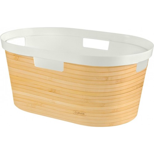 CURVER INFINITY 39L kosz na bieliznę 58,5 x 38,5 x 26,5 cm bambus 04762-B45 CURVER INFINITY 39L kosz na bieliznę 58,5 x 38,5 x 26,5 cm bambus 04762-B45