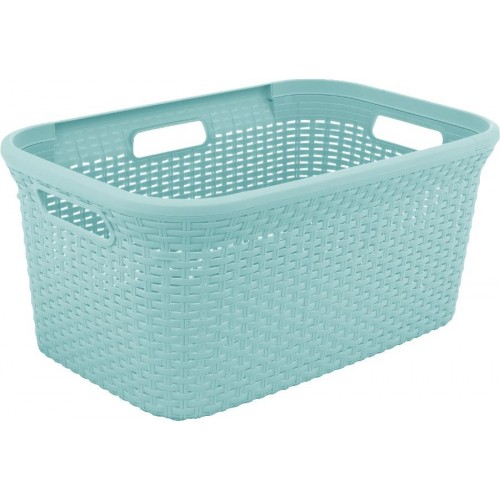 CURVER Koszyk RATTAN, 59,2 x 38 x 27 cm, 45 l, Jasny niebieski 00708-172