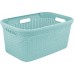 CURVER Koszyk RATTAN, 59,2 x 38 x 27 cm, 45 l, Jasny niebieski 00708-172