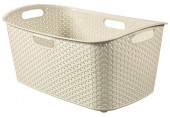 CURVER MY STYLE 47L Kosz na czyste pranie 60 x 39 x 28 cm, kremowy 00745-885