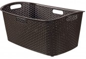 CURVER MY STYLE 47L Kosz na czyste pranie 60 x 39 x 28 cm, ciemny brąz 00745-210