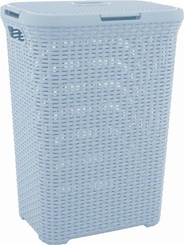 CURVER Kosz na bieliznę RATTAN, 61,5 x 26,5 x 44,8 cm, 40 l, Błękitny, 00709 CURVER Kosz na bieliznę RATTAN, 61,5 x 26,5 x 44,8 cm, 40 l, Błękitny, 00709