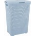 CURVER Kosz na bieliznę RATTAN, 61,5 x 26,5 x 44,8 cm, 40 l, Błękitny, 00709