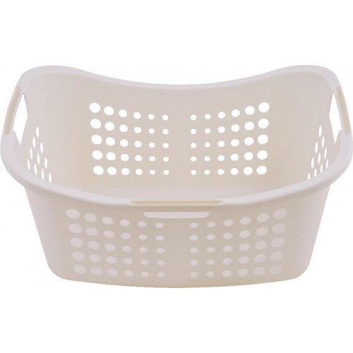 CURVER Kosz na bieliznę, 24,4 x 59 x 38,5 cm, 50 l, kremowy,  00048-704