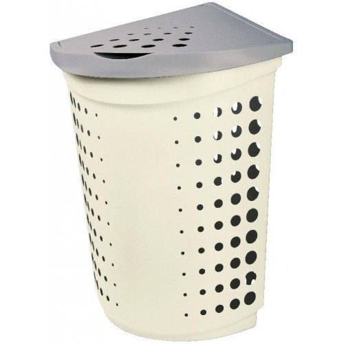 CURVER Kosz narożny, 47,8 x 41,4 x 58,8 cm, 40L Srebrny 05021-316 