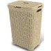 WYPRZEDAŻ CURVER Kosz na bieliznę RATTAN, 44,8 x 61,5 x 34,1 cm, 60l, Kremowy, 00707-885