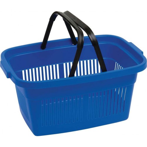 CURVER Plastikowy koszyk na zakupy, 47 x 23 x 31,5 cm, niebieski, 02686-287