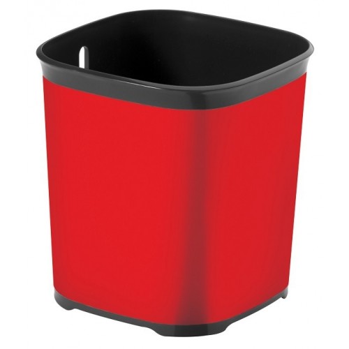 CURVER Ociekacz na sztućce 1-komorowy czerwony/czarny 02333-P52