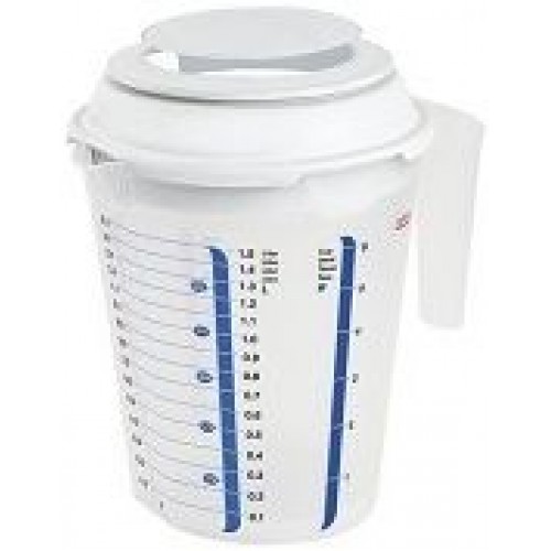 CURVER Miarka z pokrywką 1,5 l biały / przezroczysty 01030-129 CURVER Miarka z pokrywką 1,5 l biały / przezroczysty 01030-129