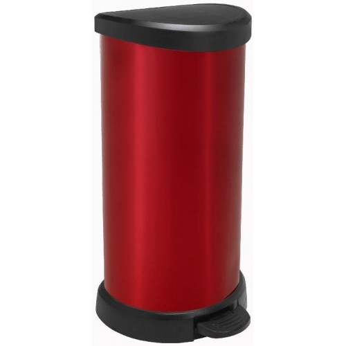 CURVER kosz na śmieci DECOBIN, 68 x 34,9 x 28,2 cm, 40l, czerwony, 02150-931