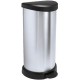 CURVER DECO BIN 40L Kosz na śmieci 30,9 x 34,9 x 69,7 cm srebrny 02150-582