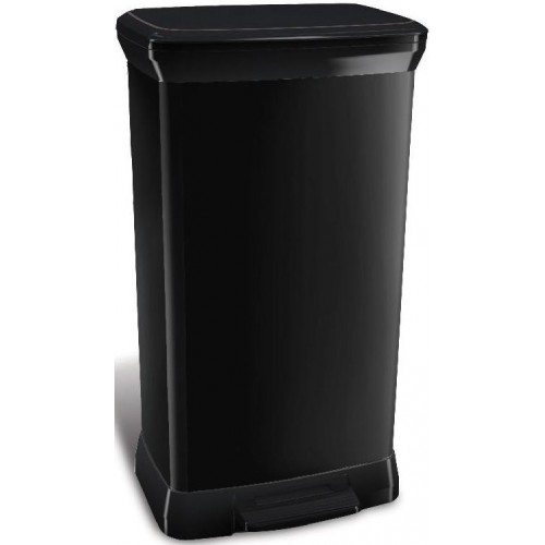 CURVER kosz na śmieci DECOBIN, 73 x 39 x 29 cm, 50l, czarny, 02162-929