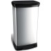 CURVER DECO BIN 50L Kosz na śmieci 39 x 29 x 73 cm srebrny 02162-582