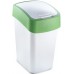 CURVER Kosz na śmieci Flip Bin, 65,3 x 29,4 x 37,6 cm, 50L, zielony, 02172-706