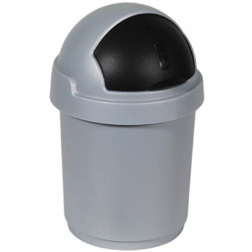 CURVER Kosz na śmieci ROLL TOP, 25,4 x 25,4 x 38,8 cm, 10 l, metalík, 03934