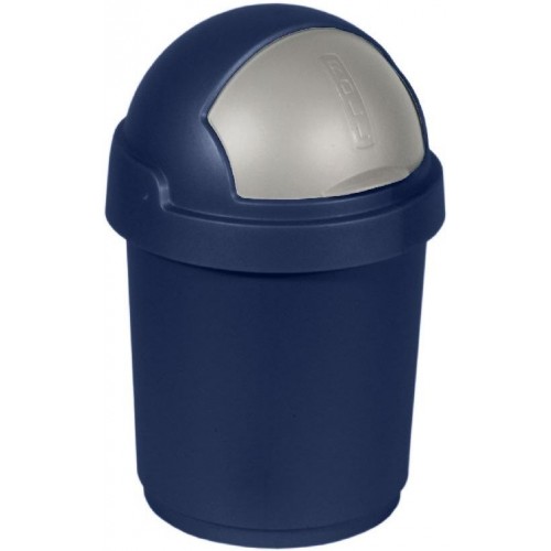 CURVER Kosz na odpady ROLL TOP, 25,4 x 25,4 x 38,8 cm, 10 l, srebrno-niebieski, 03934-266