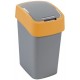 CURVER FLIP BIN 25L Kosz na śmieci 47 x 26 x 34 cm srebrny/pomarańczowy 02171-535