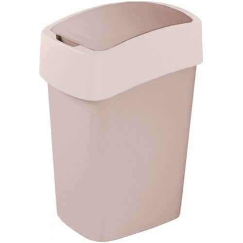 CURVER Kosz na śmieci Flip Bin, 35 x 18,9 x 23,5 cm, 10L beż, 02170-844