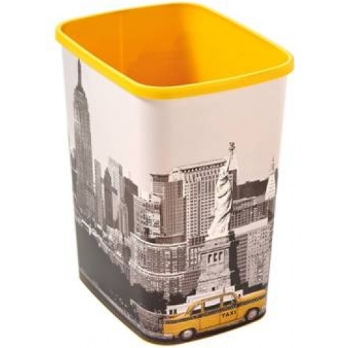 CURVER Kosz na śmieci Deco Flip Bin New York, 39 x 32 x 25 cm, 25 l, 02174-N28
