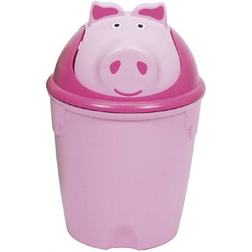 CURVER Kosz na śmieci „świnka“ różowy 07121-902