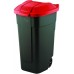 CURVER 110L Pojemnik na odpady, 8 x 52 x 58 cm, czarny/czerwony 17183336