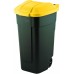 CURVER 110L Pojemnik na odpady, 88 x 52 x 58 cm, czarny/żółty 17183336