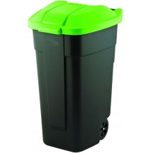 CURVER 110L Pojemnik na odpady, 88 x 52 x 58 cm, czarny/zielony 12900-847