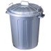 CURVER Pojemnik na odpady Hercules, 51,5 x 51,5 x 66, 70L, srebrny, 04124-108