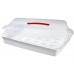 CURVER Pojemnik na ciasto/muffiny 45 x 29,5 x 11 cm, trensparentny/biały, 00723-897