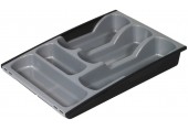 CURVER Wkład na sztućce do szuflady rozsuwany 30x42x6,4cm srebrny 05752-877