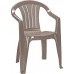 WYPRZEDAŻ CURVER Krzesło ogrodowe SICILIA, 56x58x79cm, Cappuccino 17180048 rysa