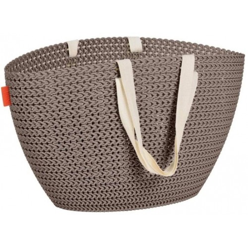 CURVER KNIT EMILY Torba 50 x 30 x 24 cm brązowoszara 03680-X59 CURVER KNIT EMILY Torba 50 x 30 x 24 cm brązowoszara 03680-X59