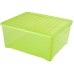 CURVER Zestaw 3 sztuk pojemników, 25 x 39 x 33,5 cm, 18,5l, przezroczys zielony, 08938-512