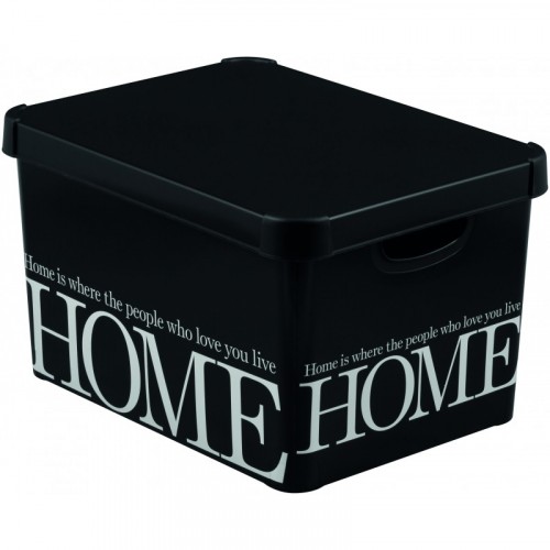 CURVER Pojemnik DECO HOME – L - 39,5x29,5x25 cm, czarny 04711-H09 CURVER Pojemnik DECO HOME – L - 39,5x29,5x25 cm, czarny 04711-H09