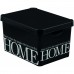 CURVER Pojemnik DECO HOME – L - 39,5x29,5x25 cm, czarny 04711-H09