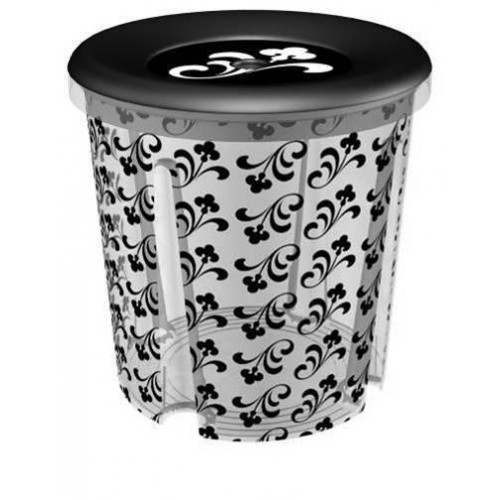 CURVER pojemnik okrągły MILKY DARK ARABES, 39,3 x 39,3 x 40,1 cm, 00300-A54