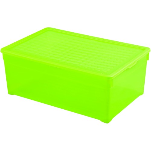 CURVER Pojemnik do przechowywania, 59,6 x 39,4 x 23, 45L, przezroczysty zielony, 03008-512