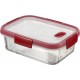 CURVER SMART COOK 0,9L Pojemnik szklany 20 x 15 x 7 cm transparentny/czerwony 00114-472
