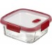 CURVER SMART COOK 0,7L Pojemnik szklany 15 x 15 x 7 cm transparentny/czerwony 00115-472