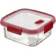 CURVER SMART COOK 0,7L Pojemnik szklany 15 x 15 x 7 cm transparentny/czerwony 00115-472