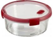 CURVER SMART COOK 1,2L Pojemnik okrągły szklany 20 x 11 c transparentny/czerwony 00116-472