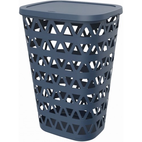 CURVER OCEANA 55L Kosz na bieliznę 42,6 × 34,5 × 60,1 cm, niebieski 00520-Z99
